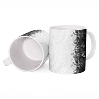 Hawaii Tropical Plant Monochrome Ceramic Mug Vibrant Polynesian Pattern LT01 - Polynesian Pride