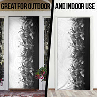 Hawaii Tropical Plant Monochrome Door Cover Vibrant Polynesian Pattern LT01 - Polynesian Pride