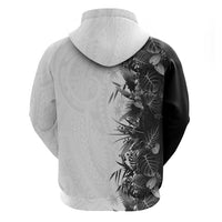 Hawaii Tropical Plant Monochrome Hoodie Vibrant Polynesian Pattern LT01 - Polynesian Pride