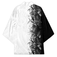 Hawaii Tropical Plant Monochrome Kimono Vibrant Polynesian Pattern LT01 - Polynesian Pride