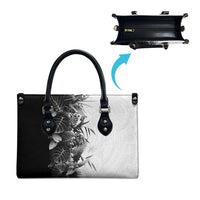 Hawaii Tropical Plant Monochrome Leather Bag Vibrant Polynesian Pattern LT01 - Polynesian Pride