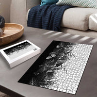 Hawaii Tropical Plant Monochrome Puzzle Vibrant Polynesian Pattern LT01 - Polynesian Pride