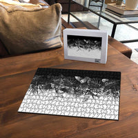 Hawaii Tropical Plant Monochrome Puzzle Vibrant Polynesian Pattern LT01 - Polynesian Pride
