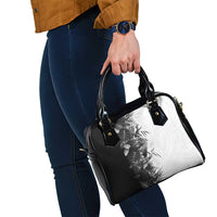 Hawaii Tropical Plant Monochrome Shoulder Handbag Vibrant Polynesian Pattern LT01 - Polynesian Pride