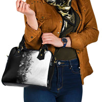 Hawaii Tropical Plant Monochrome Shoulder Handbag Vibrant Polynesian Pattern LT01 - Polynesian Pride