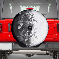 Hawaii Tropical Plant Monochrome Spare Tire Cover Vibrant Polynesian Pattern LT01 - Polynesian Pride