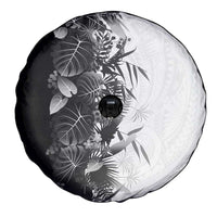 Hawaii Tropical Plant Monochrome Spare Tire Cover Vibrant Polynesian Pattern LT01 - Polynesian Pride