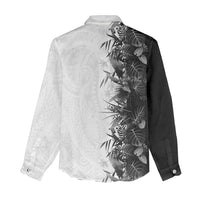 Hawaii Tropical Plant Monochrome Women Casual Shirt Vibrant Polynesian Pattern LT01 - Polynesian Pride