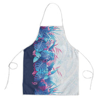 Hawaii Tropical Plant UliUli Apron Vibrant Polynesian Pattern LT01 Blue - Polynesian Pride