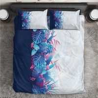 Hawaii Tropical Plant UliUli Bedding Set Vibrant Polynesian Pattern LT01 Blue - Polynesian Pride