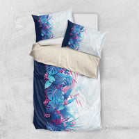 Hawaii Tropical Plant UliUli Bedding Set Vibrant Polynesian Pattern LT01 US Twin 172cm x 218cm Blue - Polynesian Pride