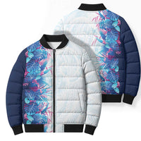 Hawaii Tropical Plant UliUli Bomber Puffer Jacket Vibrant Polynesian Pattern LT01 - Polynesian Pride