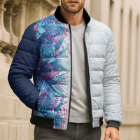 Hawaii Tropical Plant UliUli Bomber Puffer Jacket Vibrant Polynesian Pattern LT01 - Polynesian Pride
