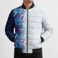Hawaii Tropical Plant UliUli Bomber Puffer Jacket Vibrant Polynesian Pattern LT01 - Polynesian Pride
