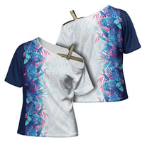 Hawaii Tropical Plant UliUli Cross Shoulder Shirt Vibrant Polynesian Pattern LT01 - Polynesian Pride