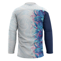 Hawaii Tropical Plant UliUli Hockey Jersey Vibrant Polynesian Pattern LT01 - Polynesian Pride