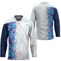 Hawaii Tropical Plant UliUli Hockey Jersey Vibrant Polynesian Pattern LT01 - Polynesian Pride