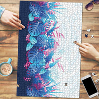 Hawaii Tropical Plant UliUli Puzzle Vibrant Polynesian Pattern LT01 Blue - Polynesian Pride