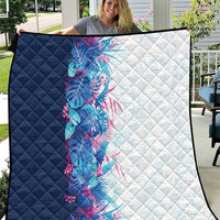 Hawaii Tropical Plant UliUli Quilt Vibrant Polynesian Pattern LT01 Blue - Polynesian Pride