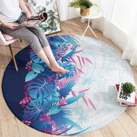 Hawaii Tropical Plant UliUli Round Carpet Vibrant Polynesian Pattern LT01 - Polynesian Pride