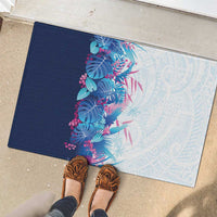 Hawaii Tropical Plant UliUli Rubber Doormat Vibrant Polynesian Pattern LT01 - Polynesian Pride