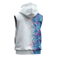 Hawaii Tropical Plant UliUli Sleeveless Hoodie Vibrant Polynesian Pattern LT01 - Polynesian Pride
