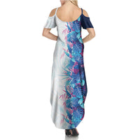 Hawaii Tropical Plant UliUli Summer Maxi Dress Vibrant Polynesian Pattern LT01 - Polynesian Pride