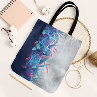 Hawaii Tropical Plant UliUli Tote Bag Vibrant Polynesian Pattern LT01 Black Strap One Size Blue - Polynesian Pride