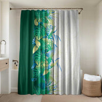 Hawaii Tropical Plant Omaomao Bathroom Set Vibrant Polynesian Pattern LT01 Shower Curtain Only Green - Polynesian Pride