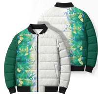 Hawaii Tropical Plant Omaomao Bomber Puffer Jacket Vibrant Polynesian Pattern LT01 - Polynesian Pride