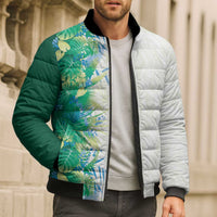 Hawaii Tropical Plant Omaomao Bomber Puffer Jacket Vibrant Polynesian Pattern LT01 - Polynesian Pride