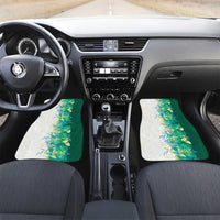 Hawaii Tropical Plant Omaomao Car Mats Vibrant Polynesian Pattern LT01 Set 2pcs - Front Green - Polynesian Pride