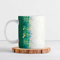 Hawaii Tropical Plant Omaomao Ceramic Mug Vibrant Polynesian Pattern LT01 Green - Polynesian Pride