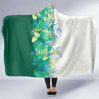 Hawaii Tropical Plant Omaomao Hooded Blanket Vibrant Polynesian Pattern LT01 One Size Green - Polynesian Pride