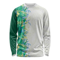 Hawaii Tropical Plant Omaomao Long Sleeve Shirt Vibrant Polynesian Pattern LT01 Unisex Green - Polynesian Pride