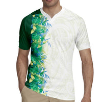 Hawaii Tropical Plant Omaomao Rugby Jersey Vibrant Polynesian Pattern LT01 - Polynesian Pride
