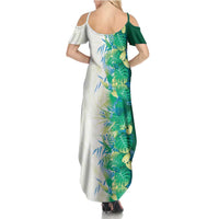 Hawaii Tropical Plant Omaomao Summer Maxi Dress Vibrant Polynesian Pattern LT01 - Polynesian Pride