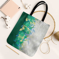 Hawaii Tropical Plant Omaomao Tote Bag Vibrant Polynesian Pattern LT01 Black Strap One Size Green - Polynesian Pride