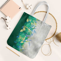 Hawaii Tropical Plant Omaomao Tote Bag Vibrant Polynesian Pattern LT01 White Strap One Size Green - Polynesian Pride