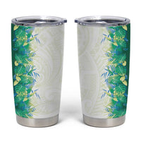 Hawaii Tropical Plant Omaomao Tumbler Cup Vibrant Polynesian Pattern LT01 Green - Polynesian Pride