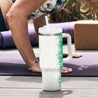 Hawaii Tropical Plant Omaomao Tumbler With Handle Vibrant Polynesian Pattern LT01 - Polynesian Pride