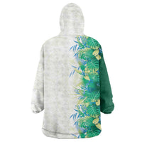 Hawaii Tropical Plant Omaomao Wearable Blanket Hoodie Vibrant Polynesian Pattern LT01 - Polynesian Pride