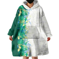 Hawaii Tropical Plant Omaomao Wearable Blanket Hoodie Vibrant Polynesian Pattern LT01 - Polynesian Pride