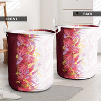 Hawaii Tropical Plant Akala Laundry Basket Vibrant Polynesian Pattern LT01 - Polynesian Pride