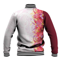Hawaii Tropical Plant Akala Baseball Jacket Vibrant Polynesian Pattern LT01 - Polynesian Pride