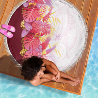Hawaii Tropical Plant Akala Beach Blanket Vibrant Polynesian Pattern LT01 - Polynesian Pride