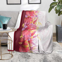 Hawaii Tropical Plant Akala Blanket Vibrant Polynesian Pattern LT01 - Polynesian Pride