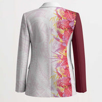 Hawaii Tropical Plant Akala Blazer Vibrant Polynesian Pattern LT01 - Polynesian Pride