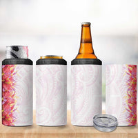 Hawaii Tropical Plant Akala 4 in 1 Can Cooler Tumbler Vibrant Polynesian Pattern LT01 - Polynesian Pride
