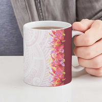 Hawaii Tropical Plant Akala Ceramic Mug Vibrant Polynesian Pattern LT01 - Polynesian Pride